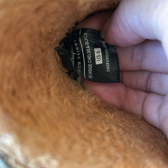 Chooka Black Slip On Waterproof Winter Boots Textured Sole Women’s Size 6 EUC - Picture 12 of 12